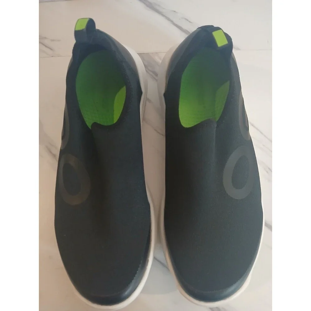 OOFOS OOmg Sport Low Men Size 9 Black Athletic Recovery Walking Slip On Shoes
